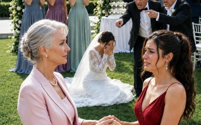 My sister dressed every bridesmaid in elegant lavender, but gave me a huge bright-orange dress and claimed it was the only one left. At the reception, the groom’s grandmother took my hand, exposed the lie, and my sister ran out.