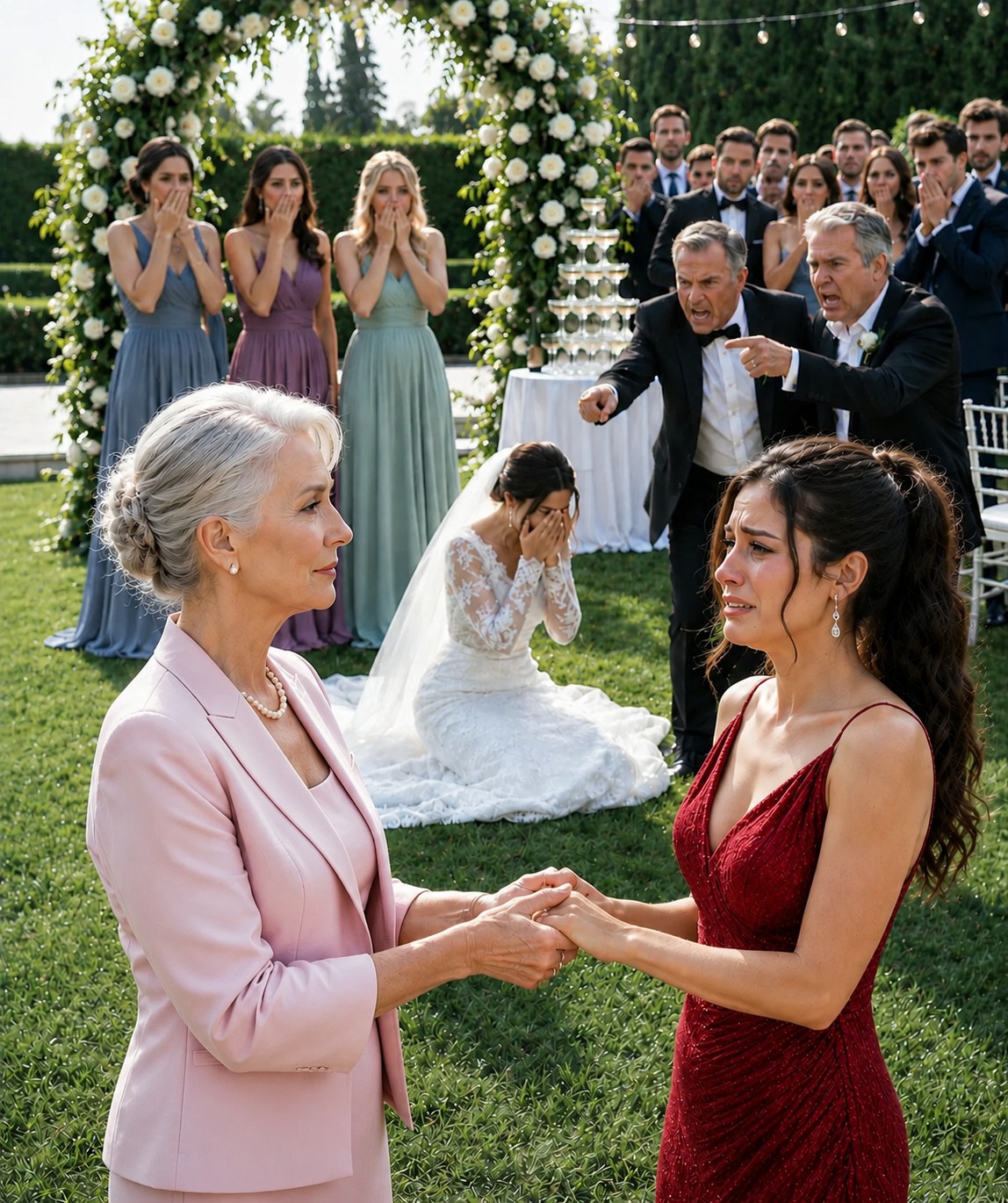 My sister dressed every bridesmaid in elegant lavender, but gave me a huge bright-orange dress and claimed it was the only one left. At the reception, the groom’s grandmother took my hand, exposed the lie, and my sister ran out.
