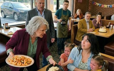 My mother-in-law took shrimp straight from my daughters’ plates in the middle of a family party and snapped, “They can eat leftovers”—never imagining I had already set something in motion that would shake the entire room.